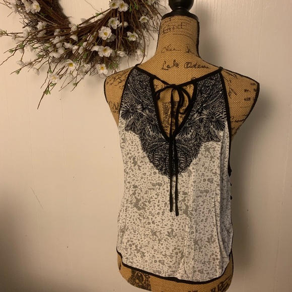 Free People Black and White Cropped Halter - Picture 7 of 8